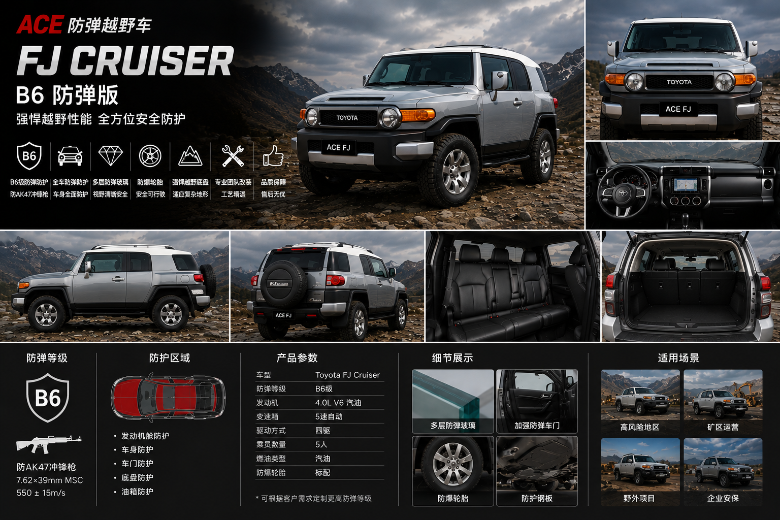 Toyota FJ Cruiser B6 防弹SUV
