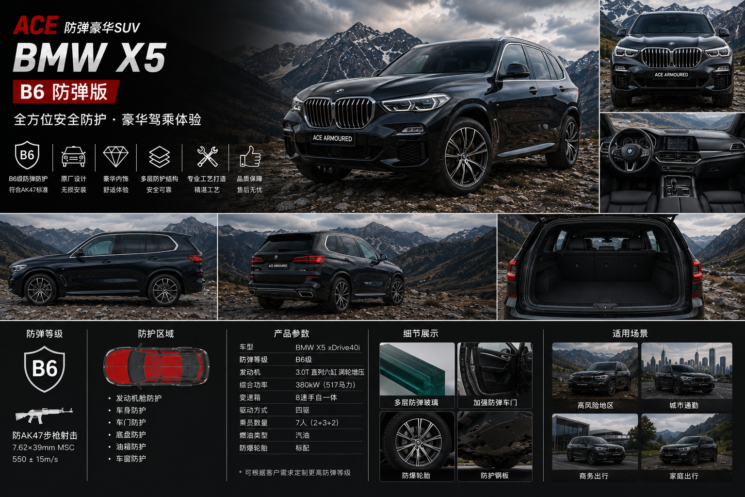 宝马 X5 B6 防弹SUV